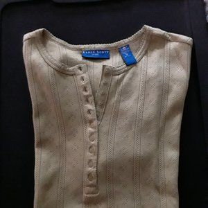 Women's Button Down Short Sleeve Top - NWOT